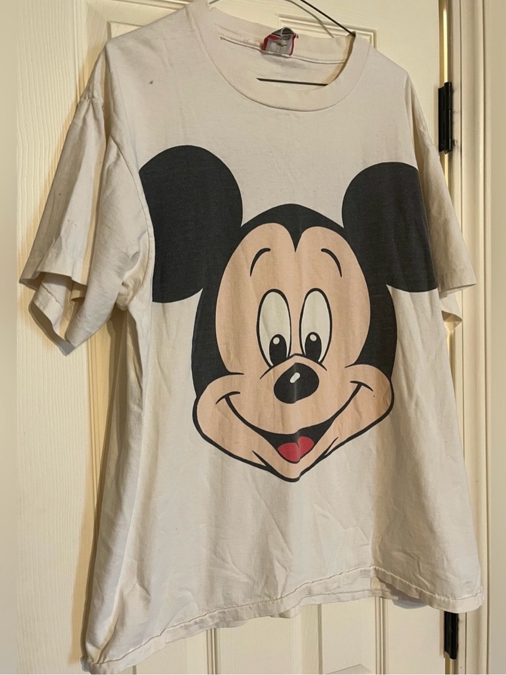 Disney Designs Big Face Mickey Mouse Vintage 90s Oversized Graphic Tee